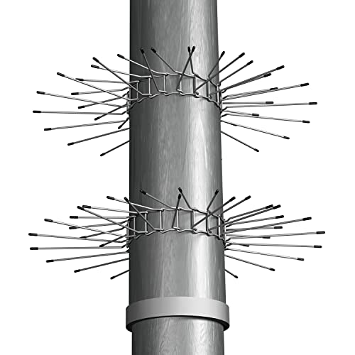 GARDIGO® Marderabwehrgürtel 2er Set für Fallrohre I Durchmesser Ø 100mm bis Ø 120mm I Marderabwehr aus galvanisiertem Stahl für Haus, Dachrinne und Baum I Marderschreck, Marderschutz Fallrohr