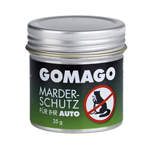 GOMAGO Marderschutz für Ihr Auto | Zuverlässige und einfache Mardervergrämung durch Duftstoff | Alternative zu Marderschreck, Marderspray, Ultraschall u.ä. | Einfache Anwendung [1 x 35g]