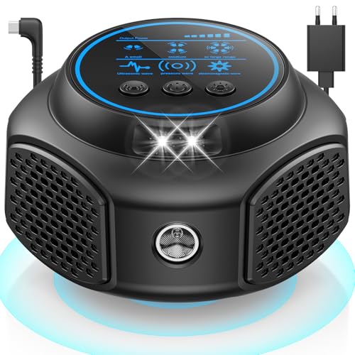 HOPPE'S Marderschreck, Marderschreck mit Stecker, Repellente Indoor Martore Con Ultraschall, Ultraschall Mäuseabwehr 360° Rat Repellent fur Dachboden, Haus, Garten, Garag